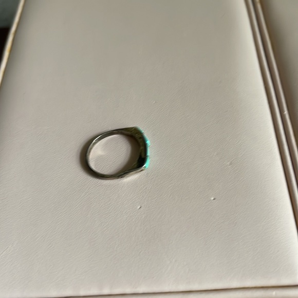 Silver ring with turquoise - Picture 2 of 2